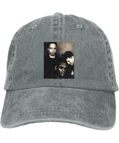 Massive Attack Hat Cap Custom Washed Distressed Vintage Denim Trucker Hat Men Women Classic Adjustable Black Gray $10.32 Cowb...