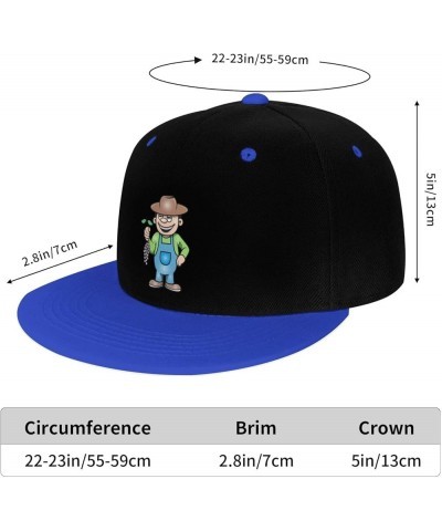 Farmer Holding Cultivated Grapes Snapback Hat for Men Women Baseball Cap Trucker Flat Bill Hats Dad Caps Blue $12.60 Baseball...