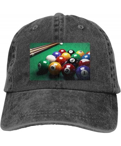 Baseball Cap Classic Dad Hat for Men Women Adjustable Baseball Hat Billiards Dad Cap All Seasons Black $9.06 Baseball Caps