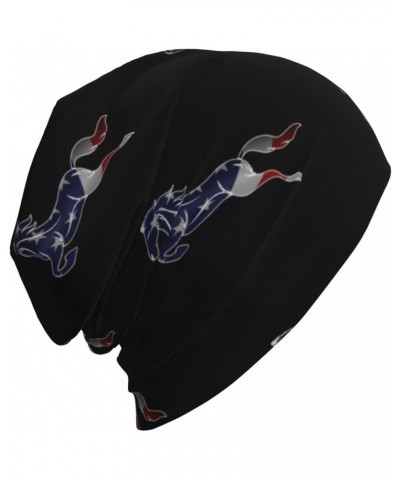 American Horse Eco-Chic Knit Hats Fashionable Functionality for Modern Living Black $11.59 Skullies & Beanies