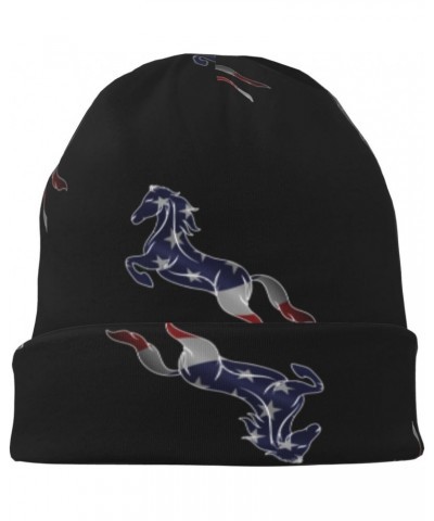 American Horse Eco-Chic Knit Hats Fashionable Functionality for Modern Living Black $11.59 Skullies & Beanies