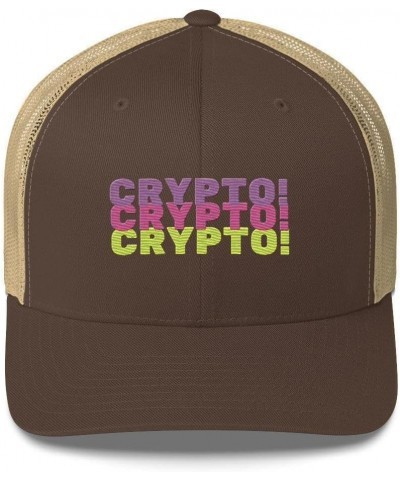 CRYPTO Colors Trucker Cap Brown/Khaki $27.73 Baseball Caps