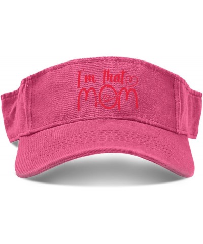 I'm That Mom Caps Visor for Men Sun Visor Hat Uv Protection Sun Visor Hat Pink $9.50 Visors