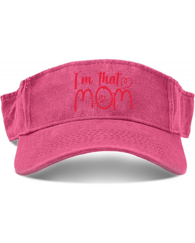 I'm That Mom Caps Visor for Men Sun Visor Hat Uv Protection Sun Visor Hat Pink $9.50 Visors