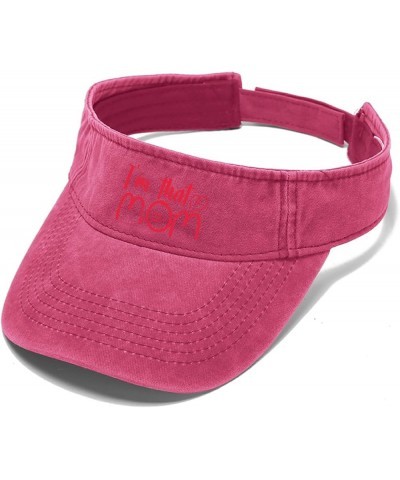 I'm That Mom Caps Visor for Men Sun Visor Hat Uv Protection Sun Visor Hat Pink $9.50 Visors