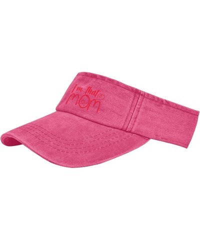 I'm That Mom Caps Visor for Men Sun Visor Hat Uv Protection Sun Visor Hat Pink $9.50 Visors