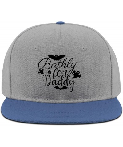 Bathily for Daddy hat Women's hat blue03 Funny Hats Gifts for Girlfriends Running Hats Blue03 $9.58 Baseball Caps