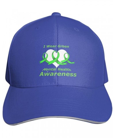 Mental Health Awareness Month Baseball Cap Hats for Men Women Sun Hat Dad Hats Running Workouts Hats Blue $9.24 Baseball Caps