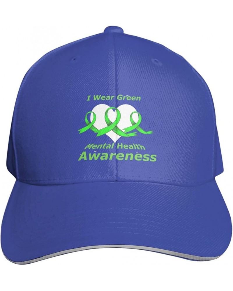 Mental Health Awareness Month Baseball Cap Hats for Men Women Sun Hat Dad Hats Running Workouts Hats Blue $9.24 Baseball Caps