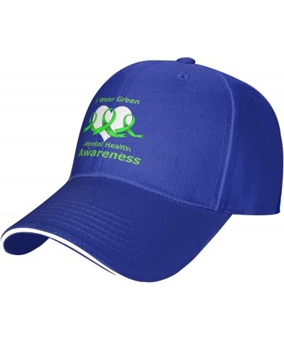 Mental Health Awareness Month Baseball Cap Hats for Men Women Sun Hat Dad Hats Running Workouts Hats Blue $9.24 Baseball Caps