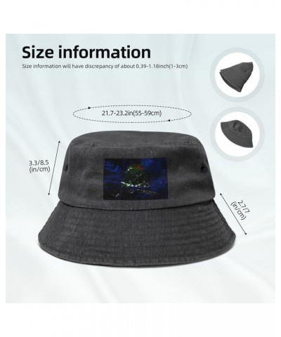 Smoke Flag of Alabama Reverse Bucket Hat for Women Men Summer Travel Sun Hat Outdoor Cap Funny Bucket Hats Black $9.98 Bucket...