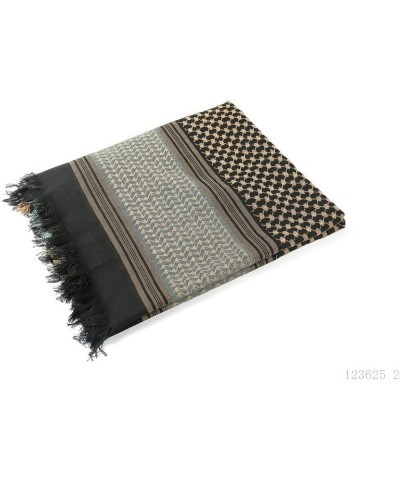 Arab Men's Shemagh Headscarf Muslim Hijab Headcover Headwrap Shawl Keffiyeh Islam Scarf Head Turban Brown Grid $10.70 Scarves