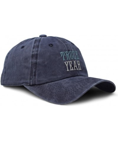 Soft Washed Baseball Cap Truck Yeah Cotton Dad Hats for Men & Women Navy $13.63 Baseball Caps