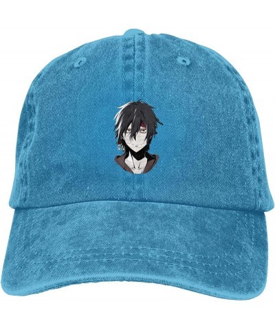 Angels of Death Casquette Baseball Cap Cowboy Hat Unisex Denim Adults Denim Hat Adjustable Size Black Blue $11.00 Baseball Caps