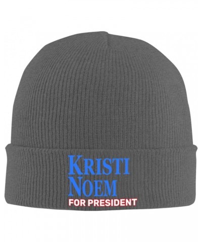 Kristi Noem for President 2024 Fashionable Knitted Hats Cozy Elegance for Men Women5 Deep Heather $10.55 Skullies & Beanies