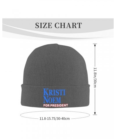 Kristi Noem for President 2024 Fashionable Knitted Hats Cozy Elegance for Men Women5 Deep Heather $10.55 Skullies & Beanies