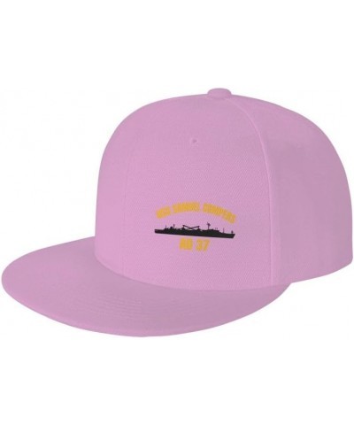 USS Samuel Gompers Ad-37 Flag Baseball Caps Denim Hats Cowboy Knit hat Fisherman's hat Pink $12.32 Baseball Caps