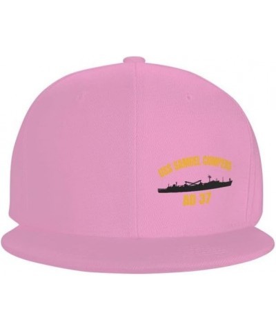 USS Samuel Gompers Ad-37 Flag Baseball Caps Denim Hats Cowboy Knit hat Fisherman's hat Pink $12.32 Baseball Caps