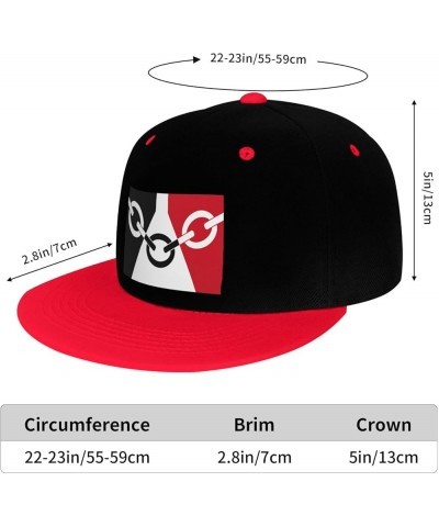 Black Country Flag Snapback Hat for Men Women Baseball Cap Trucker Flat Bill Hats Dad Caps Red $12.12 Baseball Caps