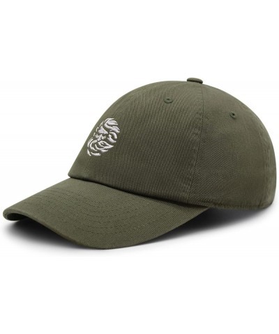 Zeus Premium Dad Hat Embroidered Baseball Cap Greek Olive Green $9.99 Baseball Caps