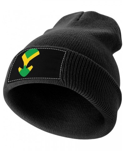 Jamaican Flag Alien Knit Hat Warm Beanie Cap Cuffed Soft Skull Cap Winter Hats for Men and Women Black-style $11.77 Skullies ...