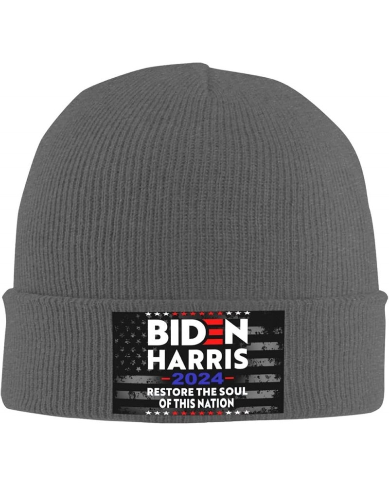 Biden Harris 2024 President American Knit Hats Winter Warm Chunky Beanie Hat for Men Women Deep Heather $10.48 Skullies & Bea...