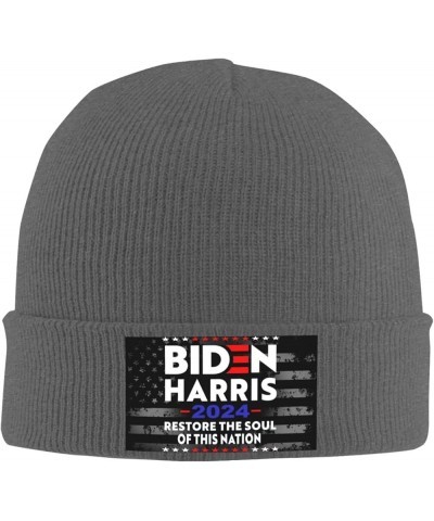 Biden Harris 2024 President American Knit Hats Winter Warm Chunky Beanie Hat for Men Women Deep Heather $10.48 Skullies & Bea...