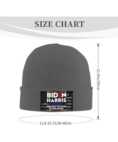 Biden Harris 2024 President American Knit Hats Winter Warm Chunky Beanie Hat for Men Women Deep Heather $10.48 Skullies & Bea...