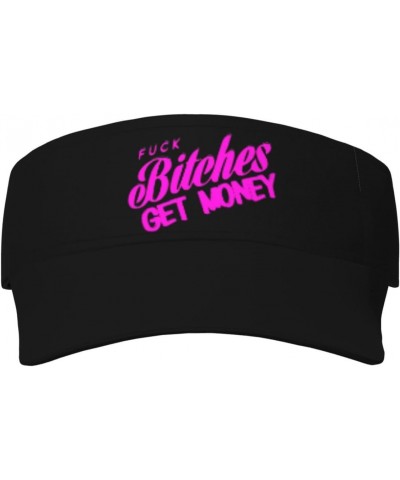 Fuck Bitches Get Money Ultimate Sun Defense Adult Sun Protection Visor371 Black $12.82 Visors