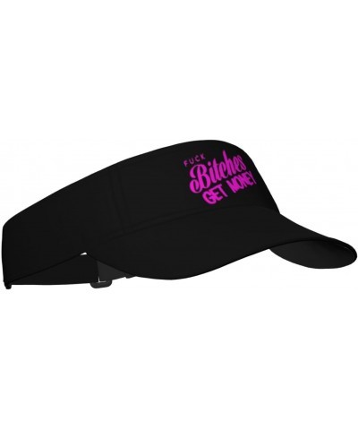 Fuck Bitches Get Money Ultimate Sun Defense Adult Sun Protection Visor371 Black $12.82 Visors