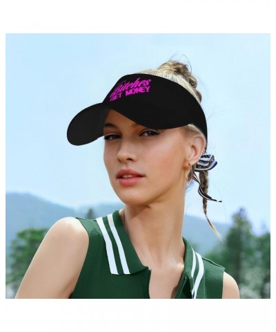 Fuck Bitches Get Money Ultimate Sun Defense Adult Sun Protection Visor371 Black $12.82 Visors