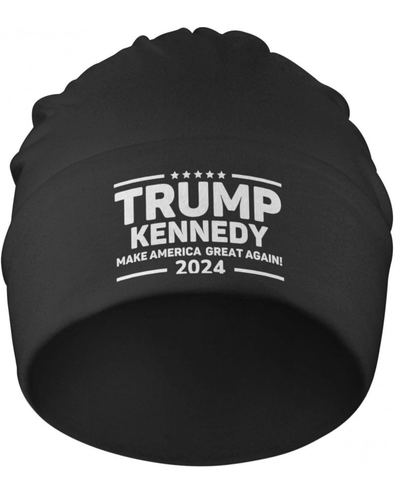 Kennedy 2024 Trump 2024 Gifts Black Winter Beanie Knit Hat for Men Women Knit Cap Warm Soft Skull Caps Hedging Hat $9.44 Skul...