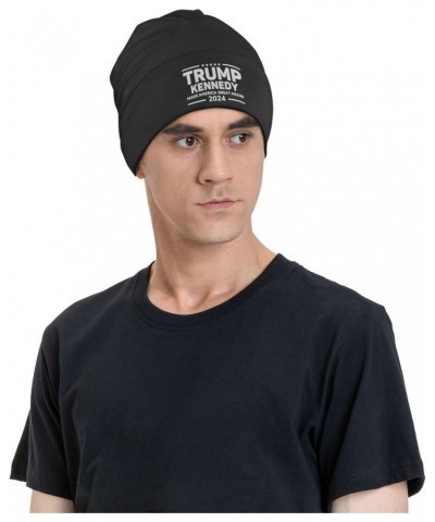 Kennedy 2024 Trump 2024 Gifts Black Winter Beanie Knit Hat for Men Women Knit Cap Warm Soft Skull Caps Hedging Hat $9.44 Skul...