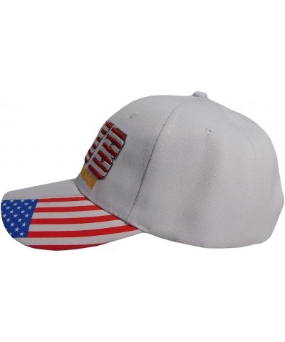 FJB USA Let's Go Brandon White USA Flag On Bill Acrylic Adjustable Embroidered Cap Hat, 7 3/4 $9.91 Baseball Caps