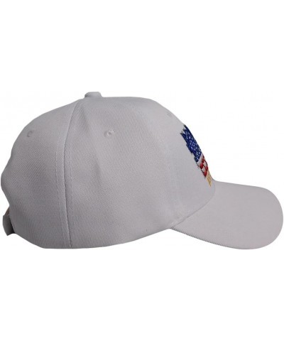 FJB USA Let's Go Brandon White USA Flag On Bill Acrylic Adjustable Embroidered Cap Hat, 7 3/4 $9.91 Baseball Caps