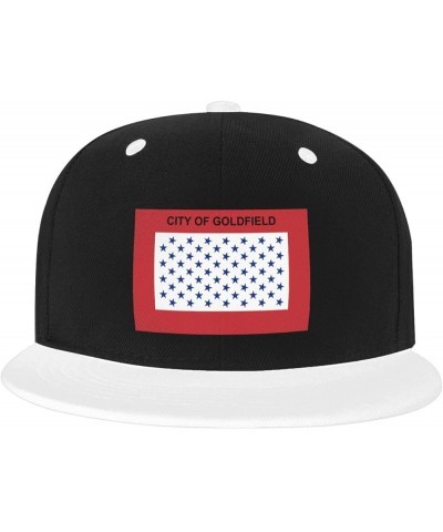 Flag of Goldfield, Colorado Baseball Cap for Men Women Snapback Hat Adjustable Flat Bill Hats White $14.83 Baseball Caps