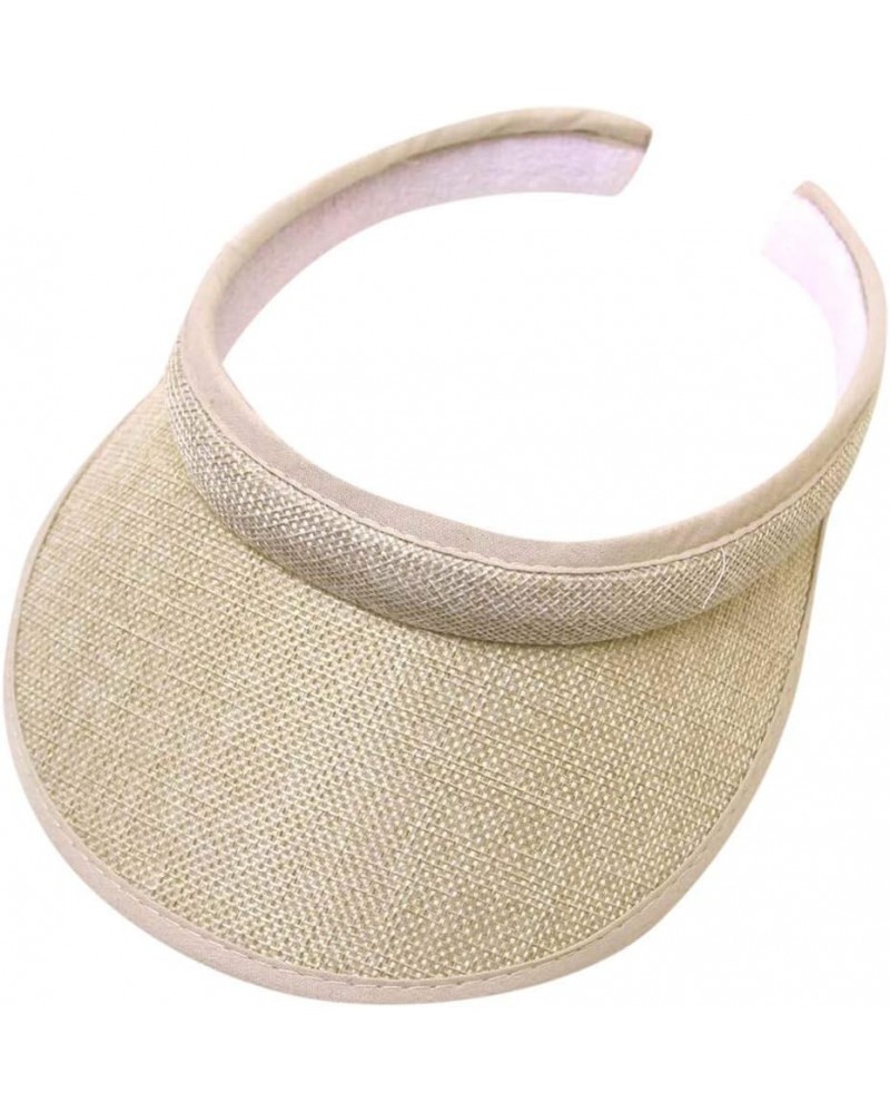 Sports Sun Visor Hats Adjustable Empty Top Sports Baseball Cap for Golf Running Jogging Tennis Hiking Beige-1 $7.17 Baseball ...