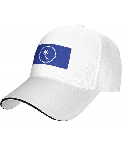 Flag of Chuuk Baseball Cap for Men Women Outdoor Adjustable Dad Hat White $13.24 Baseball Caps