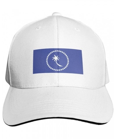 Flag of Chuuk Baseball Cap for Men Women Outdoor Adjustable Dad Hat White $13.24 Baseball Caps