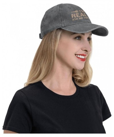 I'm A Realtor Denim Trucker Hat Baseball Cap for Men Or Women Cowboy Black Deep Heather $20.04 Cowboy Hats