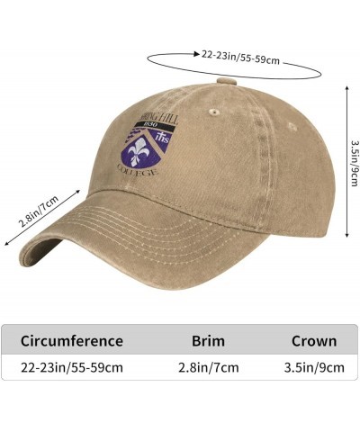 Spring Hill A College Logo Unisex Adjustable for Hat Baseball Cap Casquette Natural $12.74 Baseball Caps