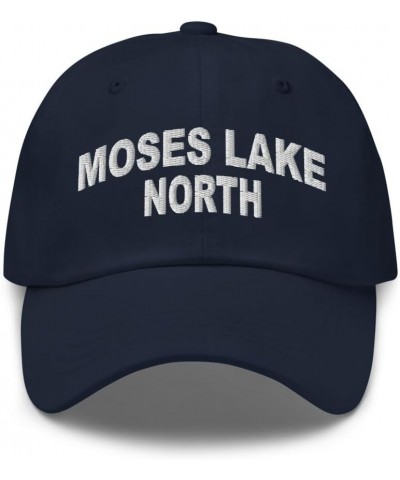 Moses Lake North Washington Hat Moses Lake North WA Cap Embroidered Dad Hat Adjustable Strap Closure Unisex Navy $16.80 Baseb...