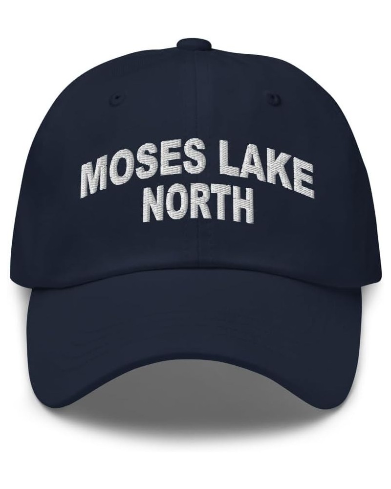 Moses Lake North Washington Hat Moses Lake North WA Cap Embroidered Dad Hat Adjustable Strap Closure Unisex Navy $16.80 Baseb...