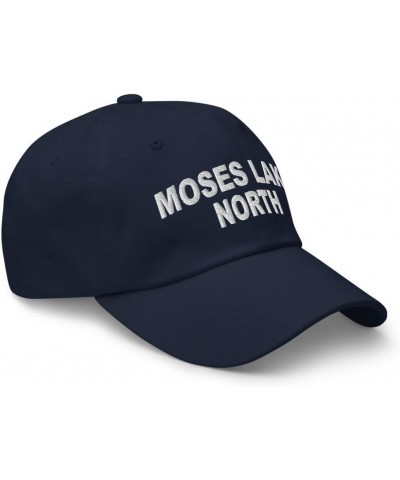 Moses Lake North Washington Hat Moses Lake North WA Cap Embroidered Dad Hat Adjustable Strap Closure Unisex Navy $16.80 Baseb...