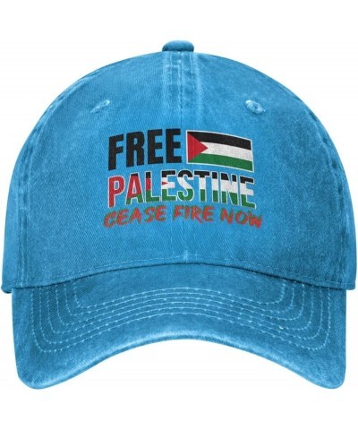 Free Palestine Hat Free Gaza Let Gaza Live Hat I Stand with Palestine Baseball Cap for Women Men Dad Hat Black Blue $11.59 Ba...