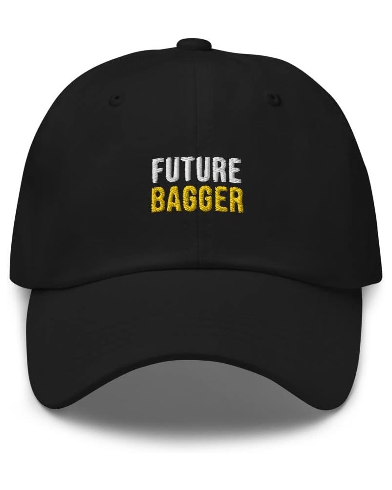 Future Bagger Hat (Embroidered Dad Cap) Bagger Apparel Black $22.79 Baseball Caps