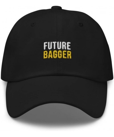 Future Bagger Hat (Embroidered Dad Cap) Bagger Apparel Black $22.79 Baseball Caps