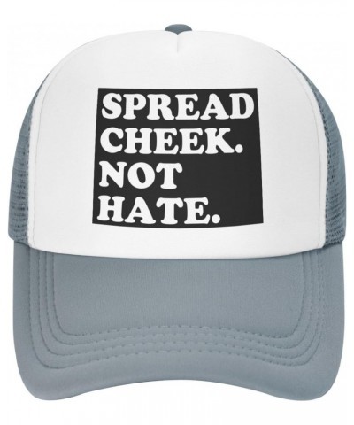 Vintage Spread Cheek Not Hate Baseball Hats Adjustable Dad Hat Gift for Men/Women Trucker Cap,Gray $11.07 Baseball Caps