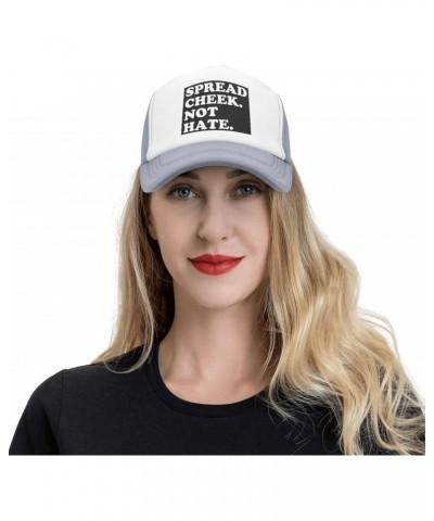 Vintage Spread Cheek Not Hate Baseball Hats Adjustable Dad Hat Gift for Men/Women Trucker Cap,Gray $11.07 Baseball Caps