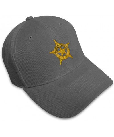 Custom Baseball Cap Constable Police B Embroidery Dad Hats for Men & Women Dark Grey Design Only $13.50 Baseball Caps